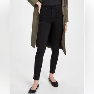 Rag & Bone Nina High Rise Skinny Jeans in Black